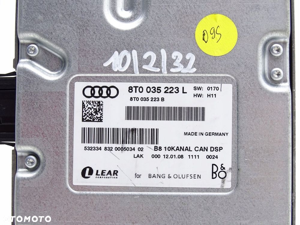 WZMACNIACZ BANGOLUFSEN AUDI A5 8T 8T0035223L - 4