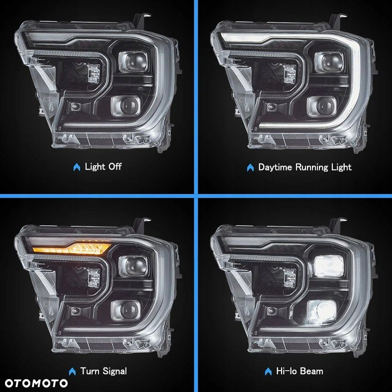 Reflektory Lampy kpl Full Led Performance Raptor look Ford Ranger VI mk6 t9 - 4