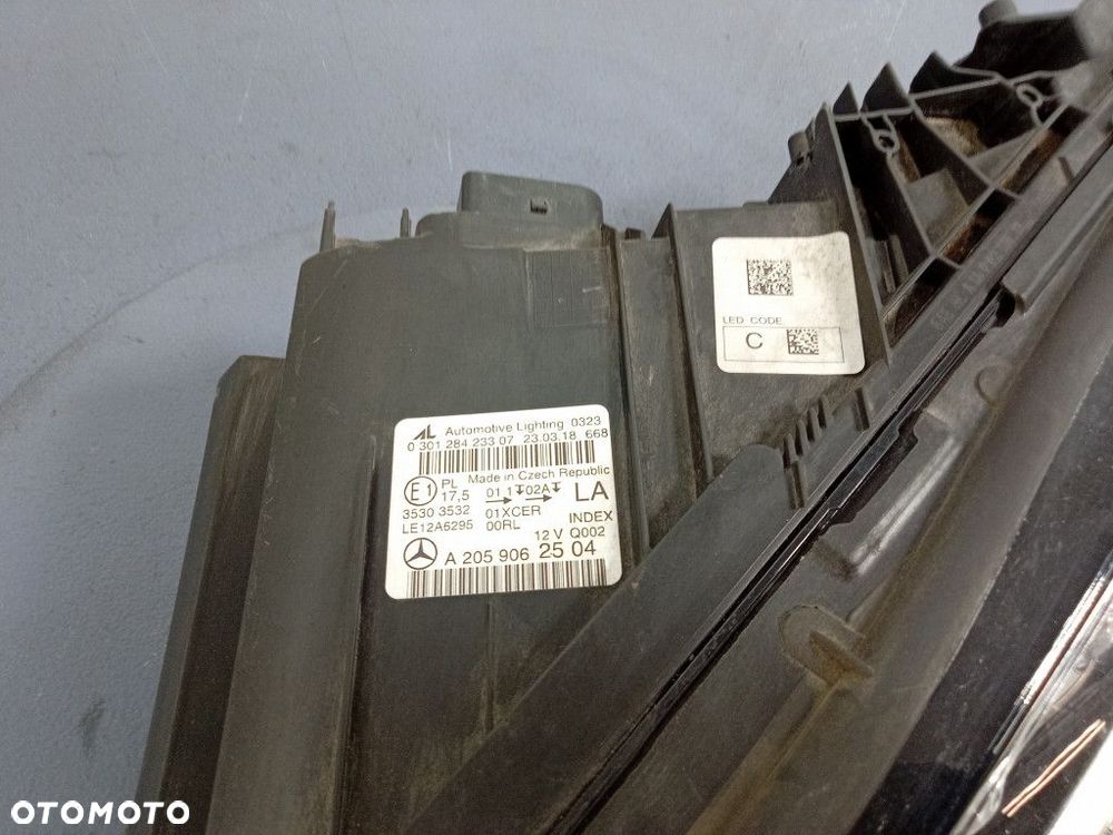 C KLASA W205 REFLEKTOR LEWY FULL LED A2059062504 - 5