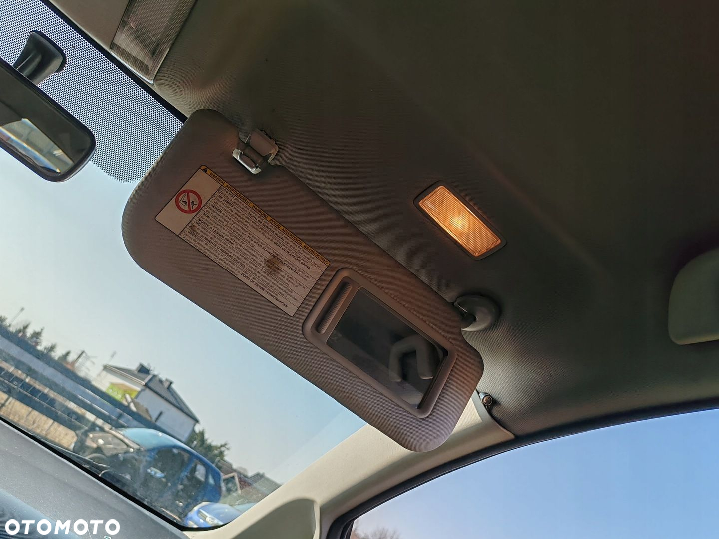 Słonecznik osłona przeciw słoneczna prawa europa Toyota Auris I 07-12 - 2