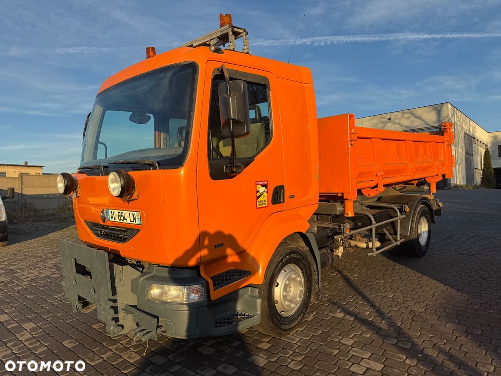 Renault Midlum Wywrotka 3 str. 2 x HYDROBURTA Specjalny Czołownica Solarka Piaskarka - 11