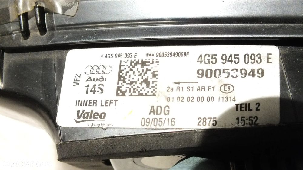 Lampa tylna lewa w klapę Audi A6 C7 sedan 4G5945093E - 6