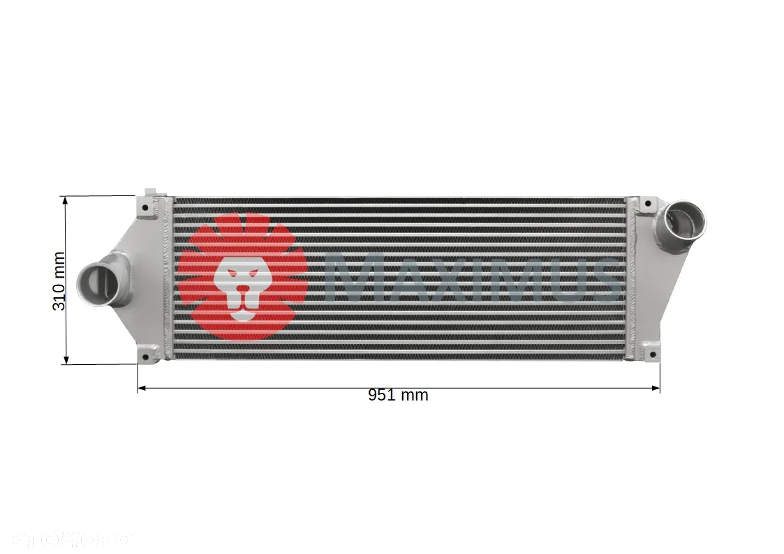 NOWA CHŁODNICA POWIETRZA INTERCOOLER JOHN DEERE 8520 8220 8420 8520T 8220T 8320T 8420T 4920 RE164817 - 2