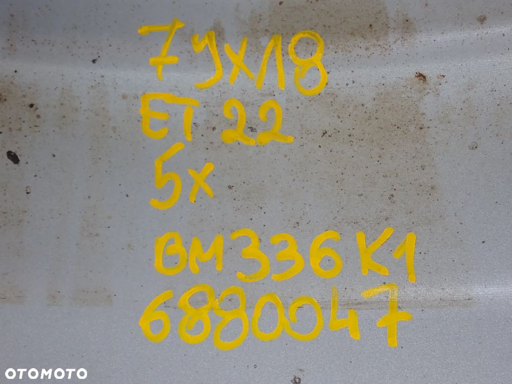 FELGI ALUMINIOWE BMW X3 G01 X4 G02  7JX18 ET 22 BM336 K1  6880047 - 9