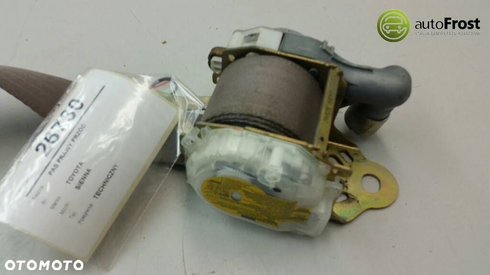 PAS PRAWY PRZÓD NAPINACZ AIRBAG TOYOTA SIENNA 04- - 3