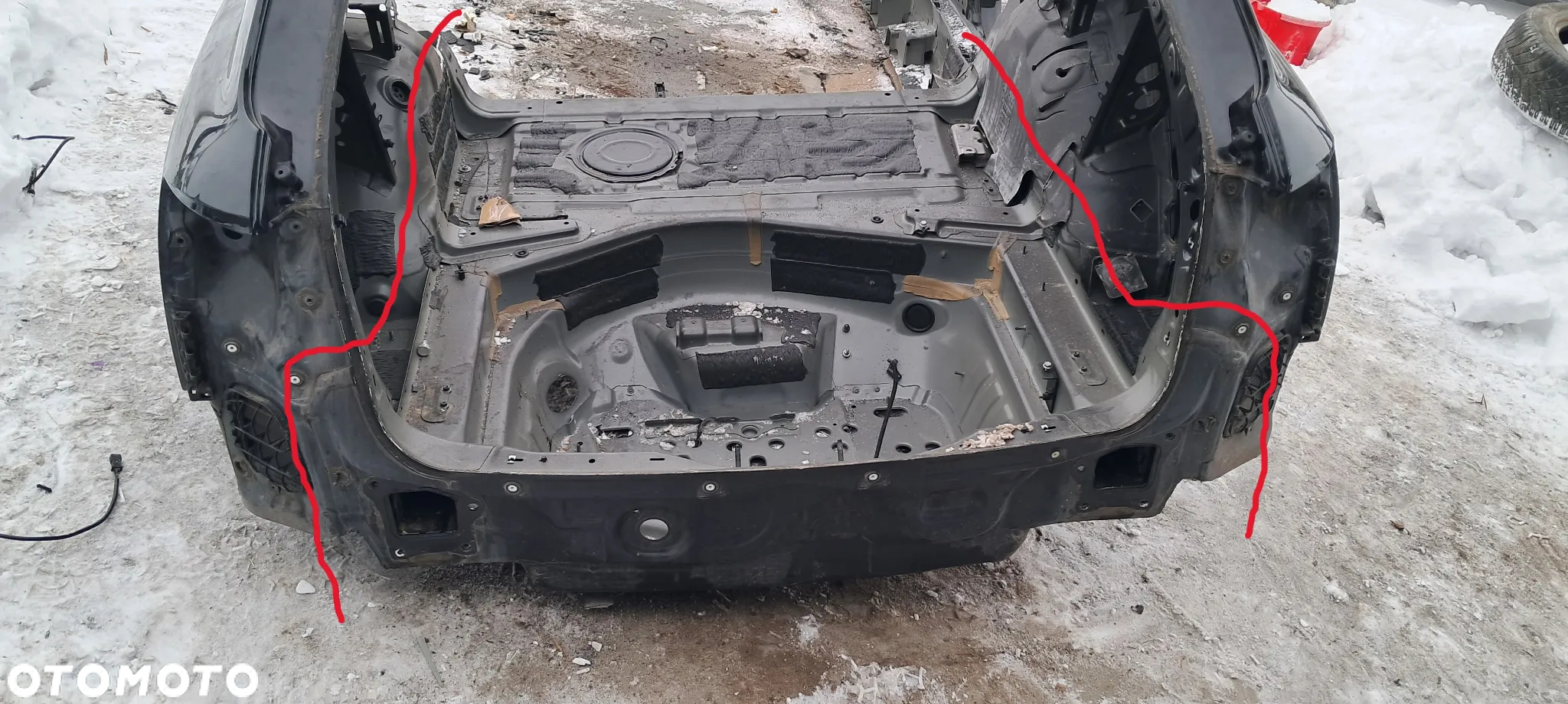 Ćwiartka Błotnik Próg Słupek Wanna Pas Tyłu Audi A6 C7 Kombi - 2