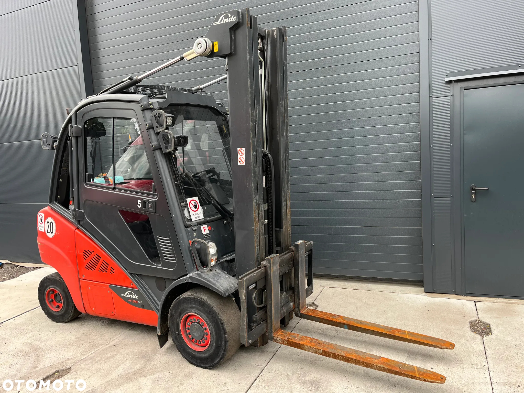 Linde H35-T Gaz LPG TRIPLEX kabina przesuw boczny  oświetlenie drogowe - 2