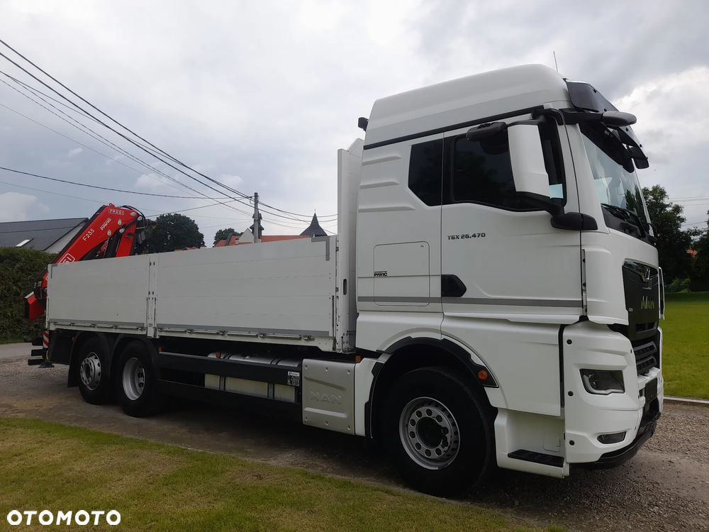 MAN TGX 26.470 6x2-4  OŚ PODWIESZANA - SKRĘTNA, HDS Dzwig Żuraw Fassi F235 + 5/6 funkcja chwytak/rotator + RADIO!!! Skrzynia 660x250cm - 16