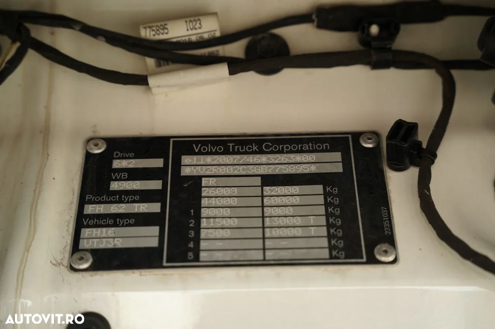 Volvo FH 650 / 6x2 / ANSAMBLU CAMION RIGID ȘI REMORCĂ (TANDEM) / PLATFORMĂ / 8 m + 8,3 m /  I-PARK COOL / AXĂ VIRATOARE ȘI RIDICABILĂ / I-SHIFT / SUSPENSIE PNEUMATICĂ INTEGRALĂ / SAMRO / - 34