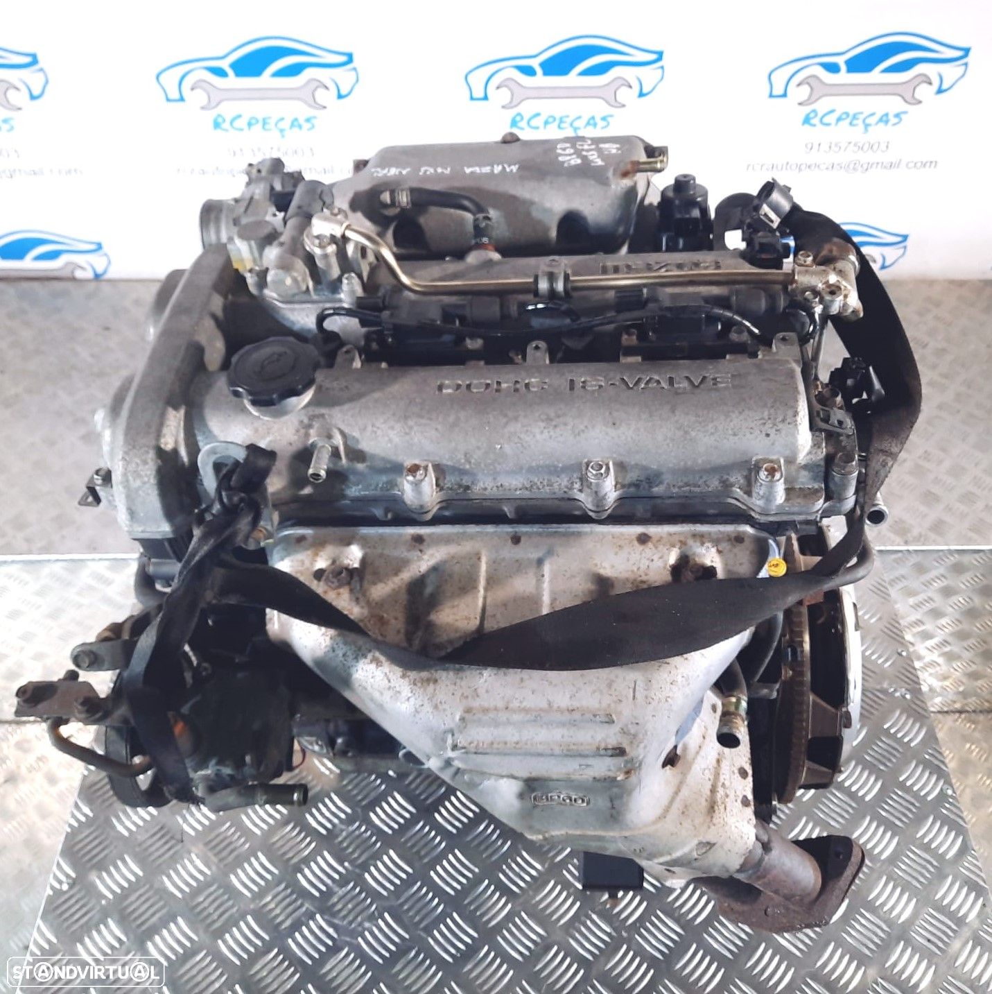 .MOTOR COMPLETO 1.8i 16V 146CV BP6D DOHC MAZDA MX5 MX-5 II 2 MK2.5 NB MOTOR ARRANQUE ALTERNADOR BIMASSA COMPRESSOR AR CONDICIONADO BOMBA DIRECAO TURBO INJETORES - 1