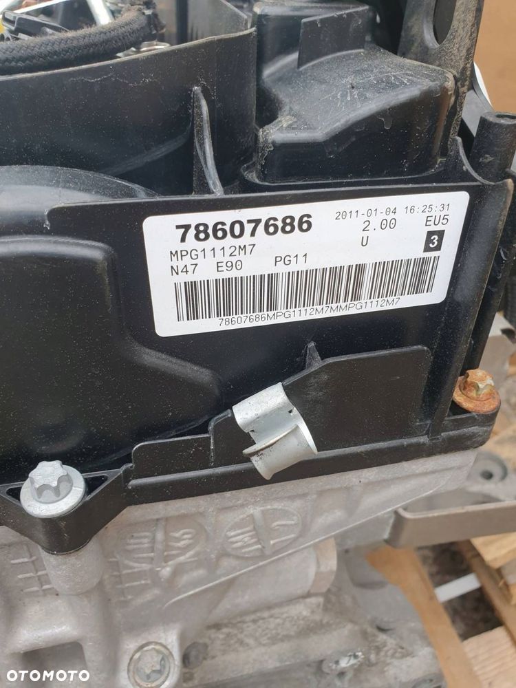 silnik kompletny bmw 2.0d n47d20c 143km nr mag 441344 przednia przepustnica - 6