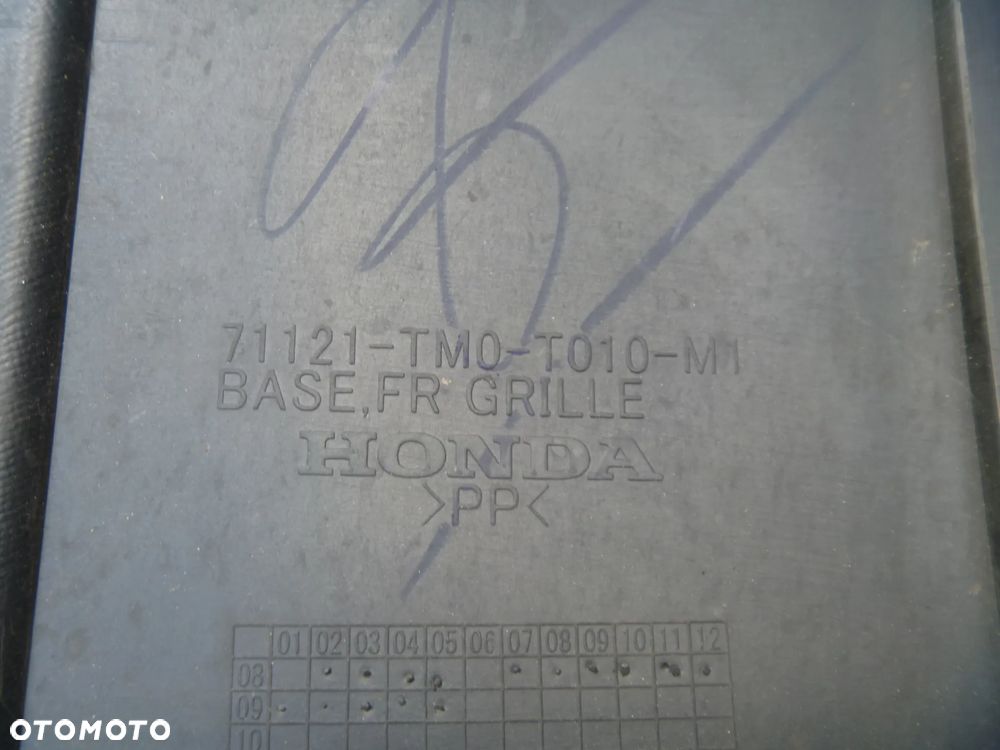 HONDA CITY ATRAPA ZDERZAKA GRILL ORYGINAŁ 71121-TM0-T010-M1 - 5