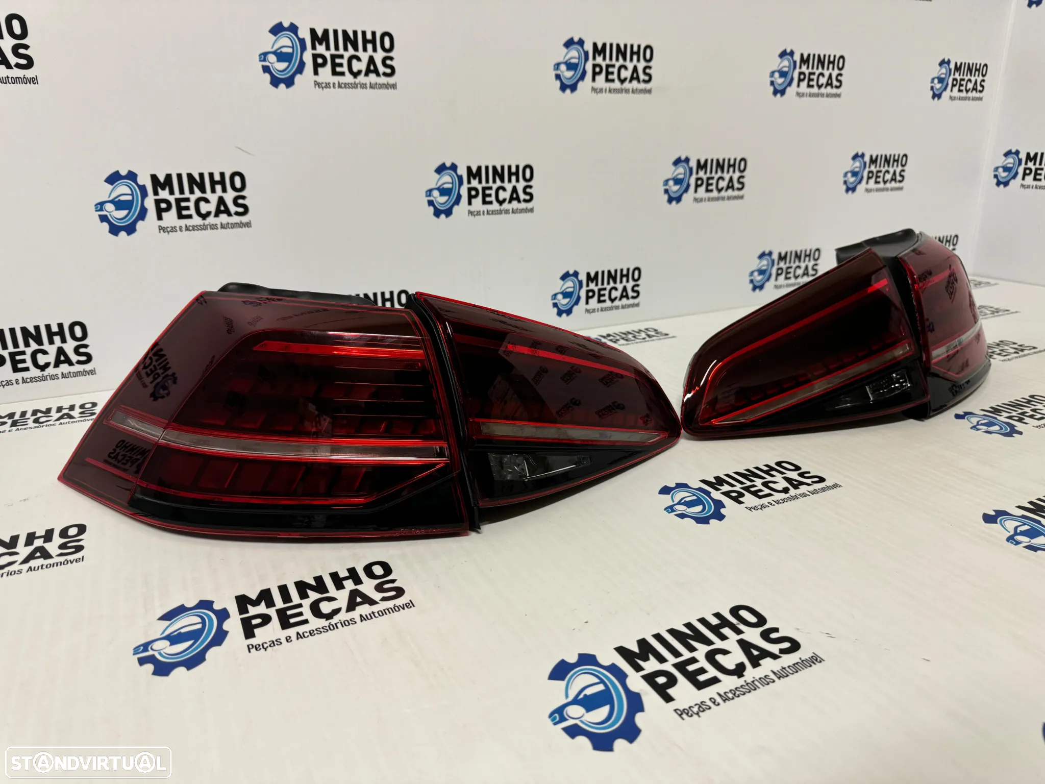 Farolins Traseiros VW Golf 7 e 7.5 Full Led Red Escurecidos - 4