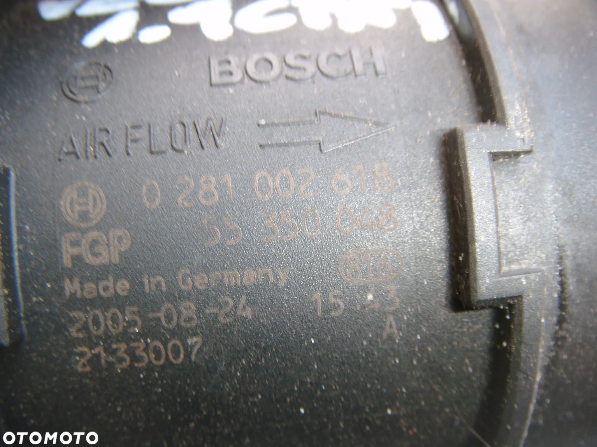opel vectra c 05r 1.9 cdti przepływomierz 55350048 - 2