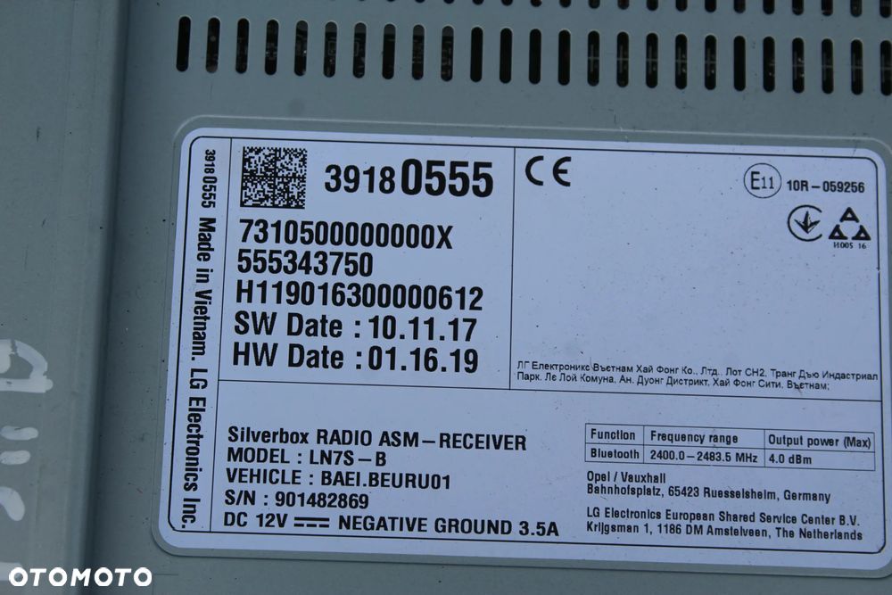 RADIO NAWIGACJA NAVI WYŚWIETLACZ OPEL INSIGNIA B 39180555 555343750 - 6