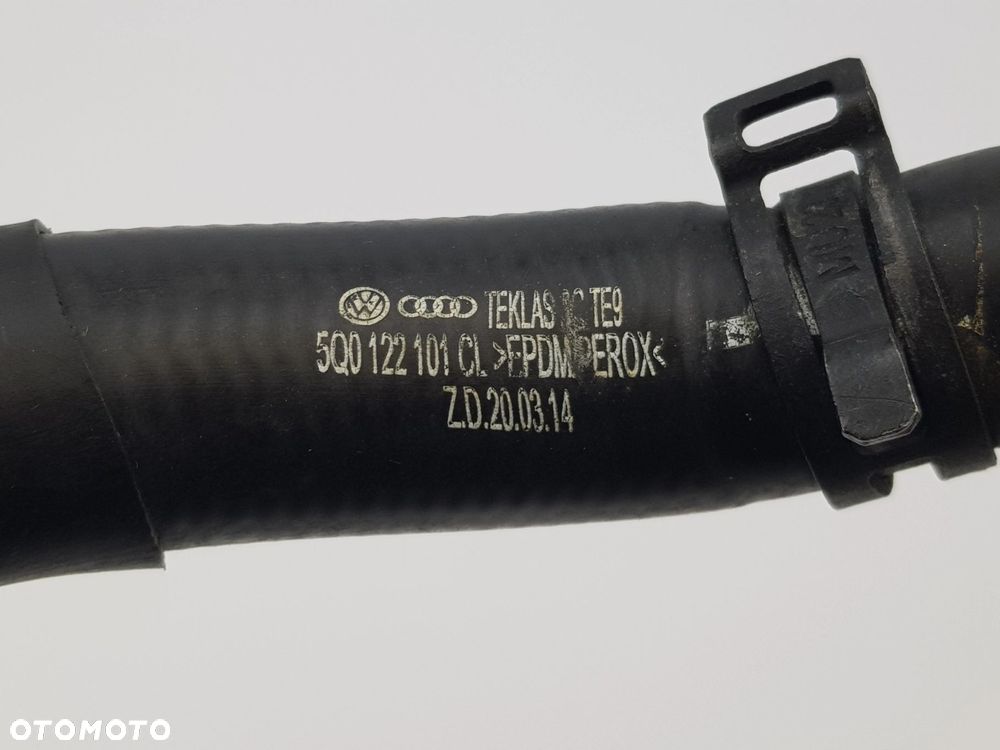 Przewód Wąż Rura chłodnicy wody Volkswagen Golf VII 2.0 TDI 5Q0122101CL - 9