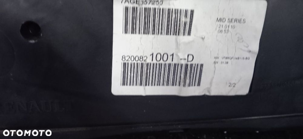 Licznik Renault Clio III 8200821001 - 3