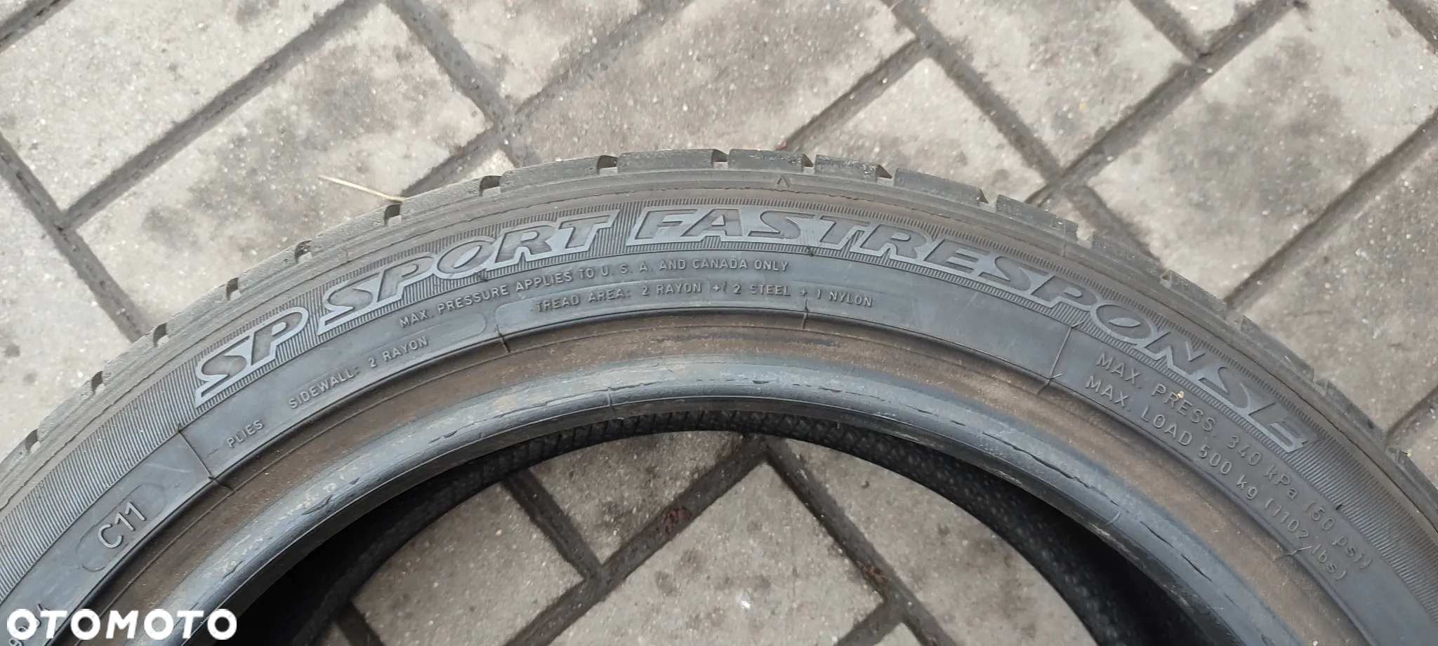 OPONY Letnie 195/45R16 DUNLOP SP SPORT FASTRESPONSE (0311) LATO Komplet 4 sztuki - 4