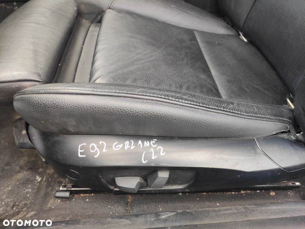 FOTEL LEWY PRZÓD PRZEDNI M PAKIET CZARNA SKÓRA GRZANY BMW E92 LIFT - 3