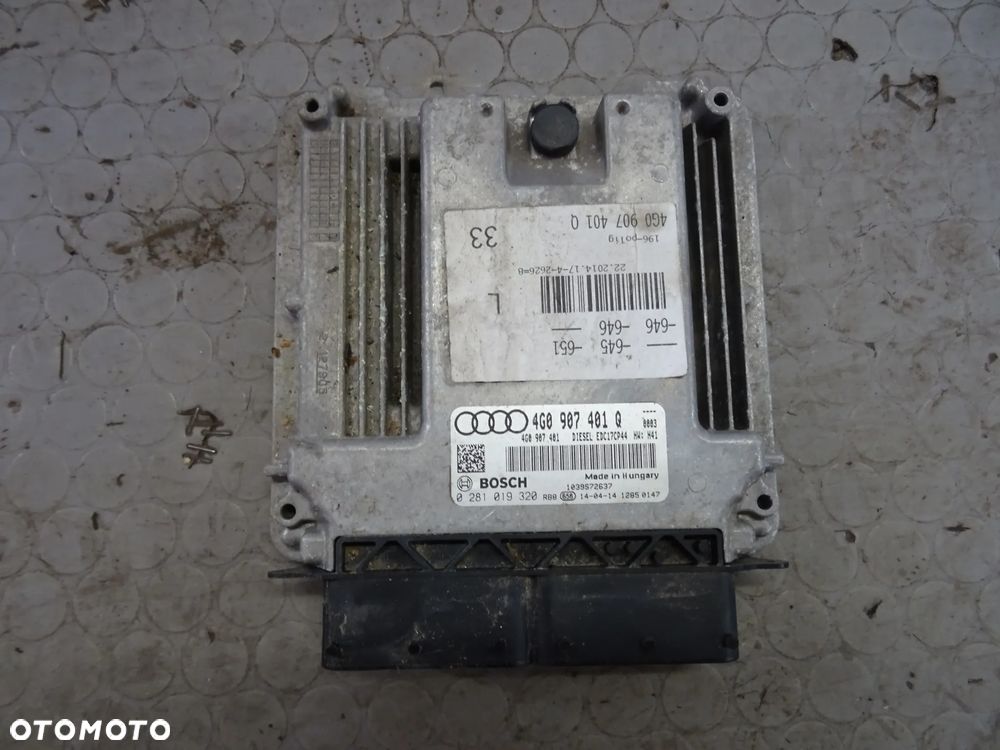 4G0907401Q sterownik silnika komputer 3.0 TDI CDU Audi A6 C7 A7 czesci