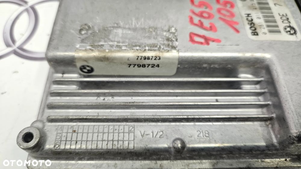 BMW 7 E65 LIFT 745 4.4D  Sterownik główny DDE Komputer silnika 7798723 - 5