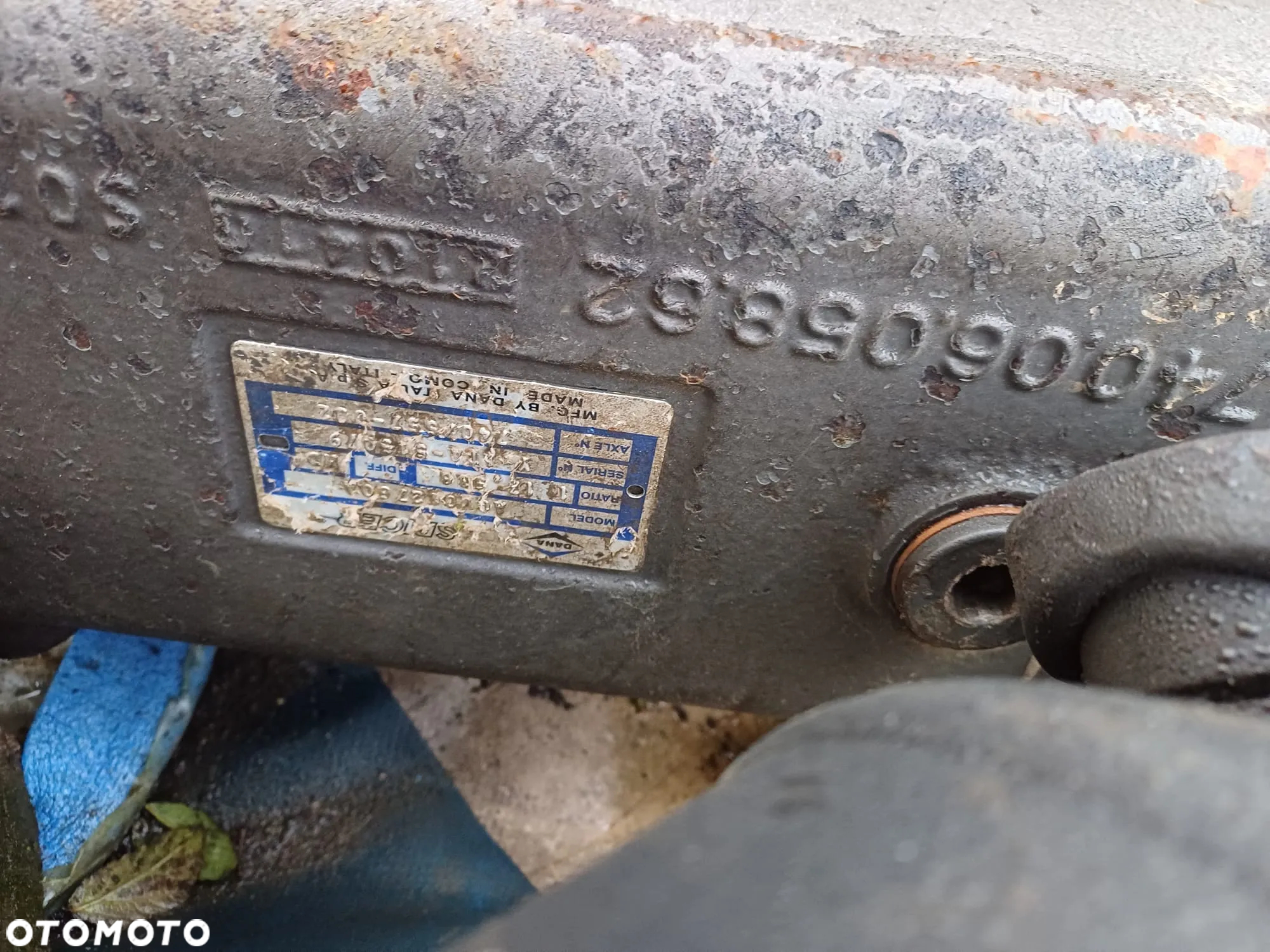 Most DANA VALTRA spicer 7302501062, ACV012760A, , atak,wałek,półoś,wał,siłownik wspomagania,układ planetarny.zwrotnica,7400605862,7400605662,kubota, 7402500361 .740/559 N174 - 2