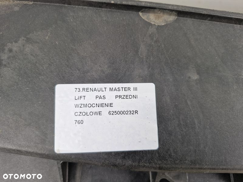 RENAULT MASTER 3 III LIFT PAS PRZÓD PRZEDNI WZMOCNIENIE CZOŁOWE 625000232R - 6
