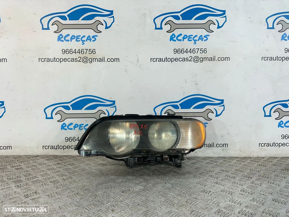 .Otica Farol Esquerda 8 409 015 Original Halogénio Hella BMW X5 E53 1999 - 2006 - 2