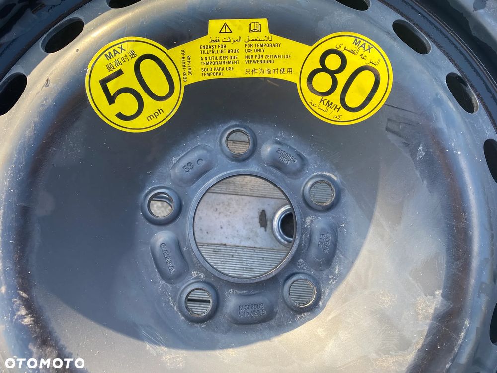 KOŁO ZAPASOWE ZAPAS DOJAZDÓWKA VOLVO V50 5x108 125/85R16 PIRELLI - 2