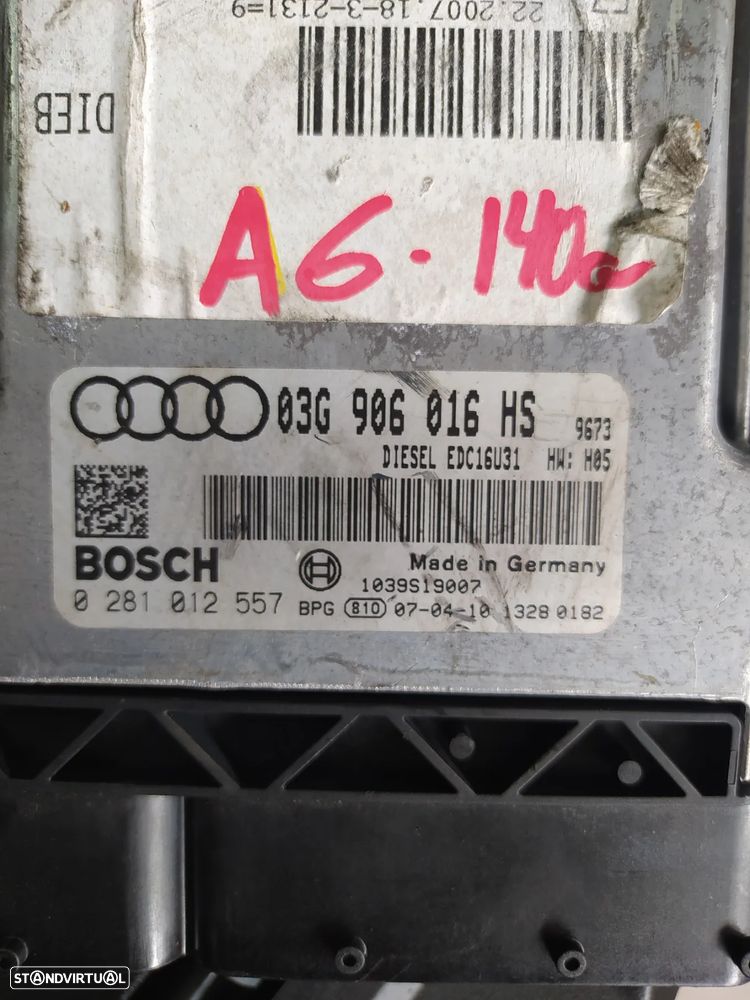 centralina audi A6 2.0TDI 140cv BRE centralina 0281012557/ 03G 906 016 HS/ diesel EDC16U31 / HW:H05 - 2