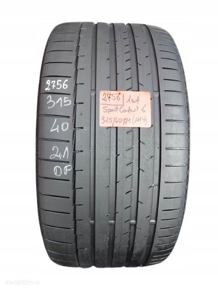 Continental SportContact 6 315 40 21 111 Y rant ochronny MO 1szt. - 1