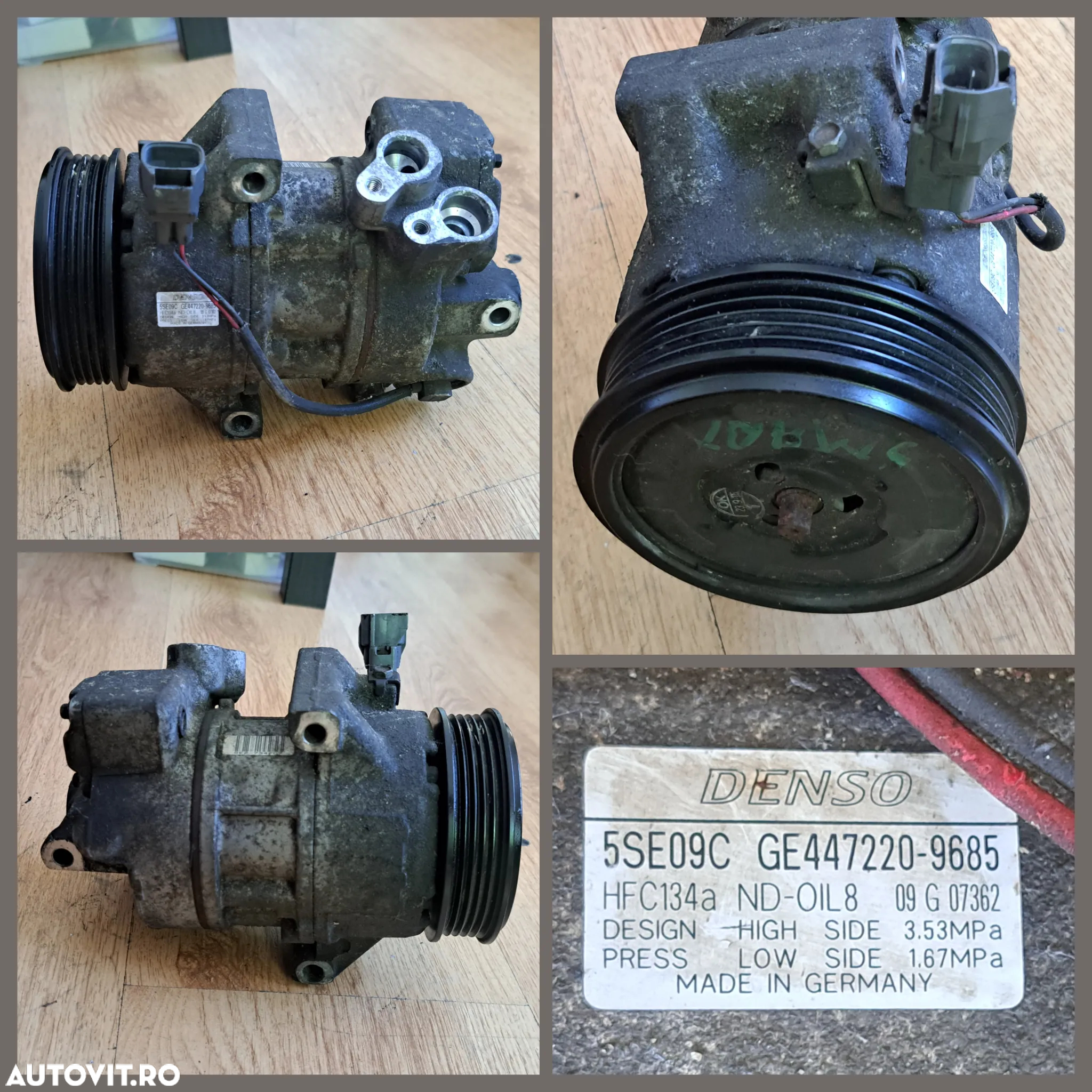 Compresor Mercedes Smart ac clima aer conditionat climatronic climatizare w246 w176 w107 w463 w639 w211 - 6