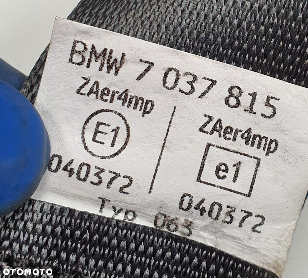PAS BEZPIECZEŃSTWA LEWY PRZÓD BMW 7 E65 7037815 - 2