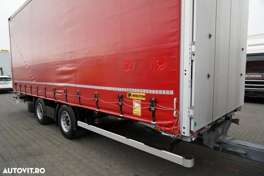 Volvo FH 460 / COMBINAT TANDEM / 120 M3 / TRANSIT / I-SAVE / I-PARK COOL / DIRECȚIE CU AX RIDICAT / WIELTON / CORTINĂ ARMATĂ - 10