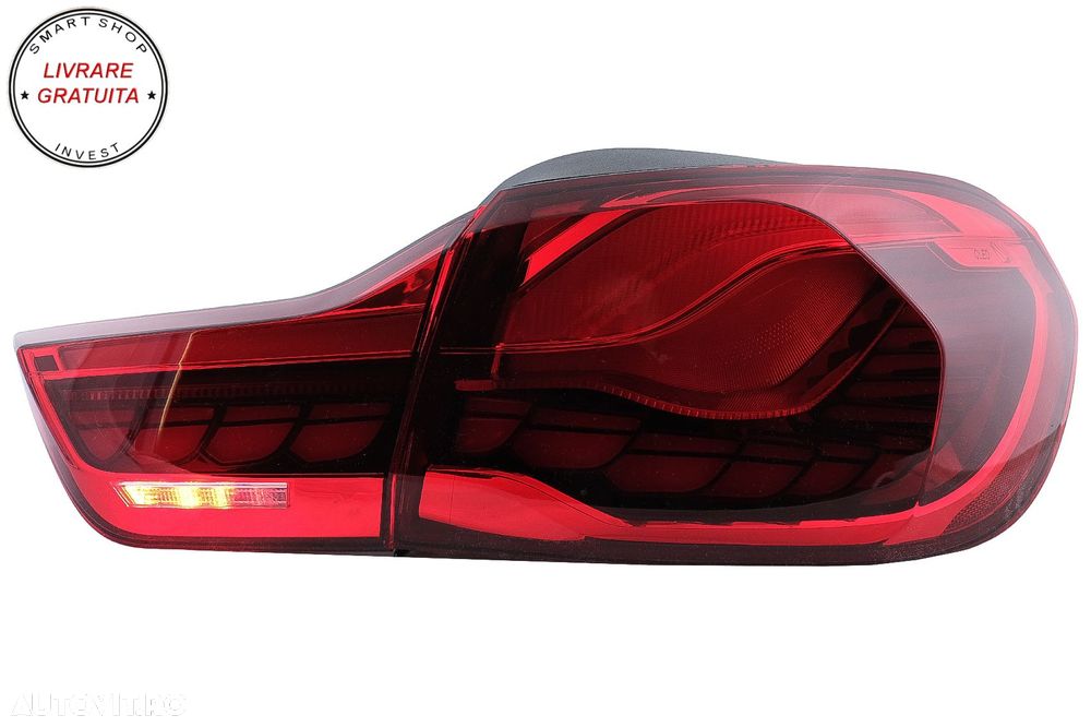 Stopuri OLED BMW Seria 4 F32 F33 F36 M4 F82 F83 (2013-03.2019) Rosu cu Semnal Dina- livrare gratuita - 14