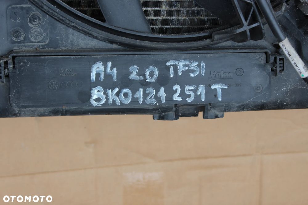 KOMPLET CHŁODNIC WENTYLATOR AUDI A4 A5 Q5 8K0121251T 2014 - 9