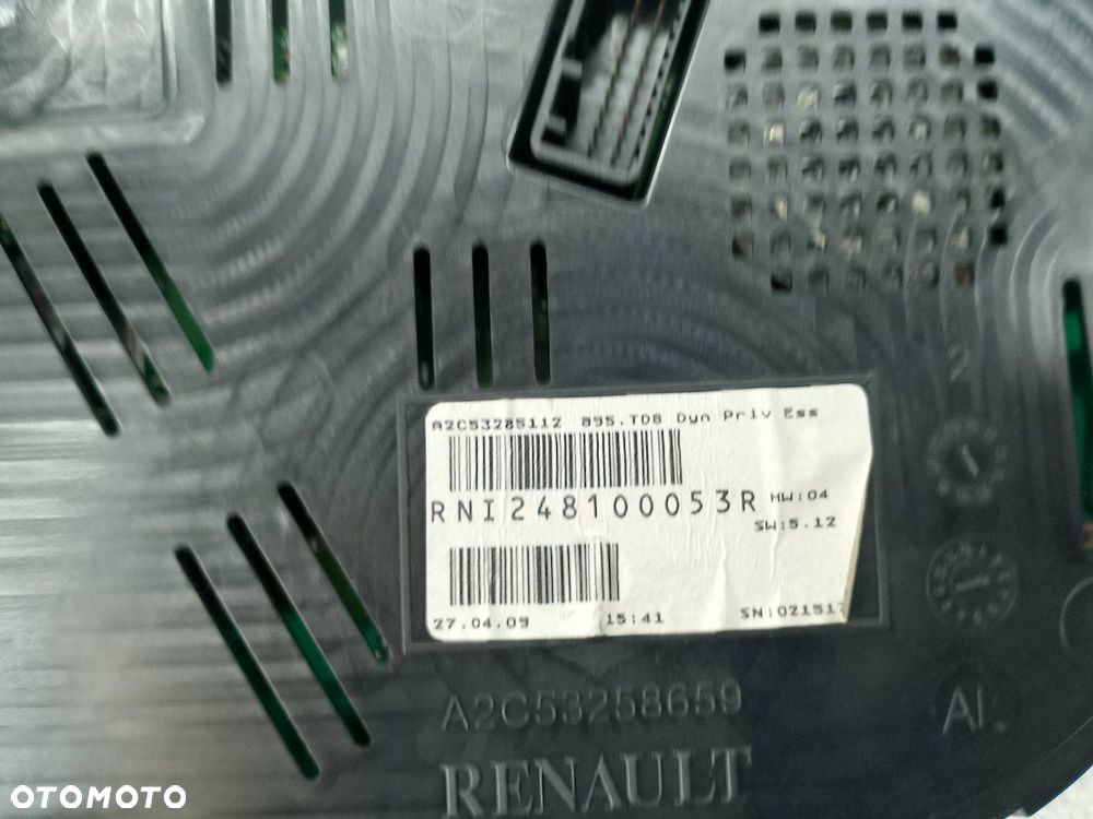 LICZNIK RENAULT MEGANE III 248100053R 1.6 16V - 3