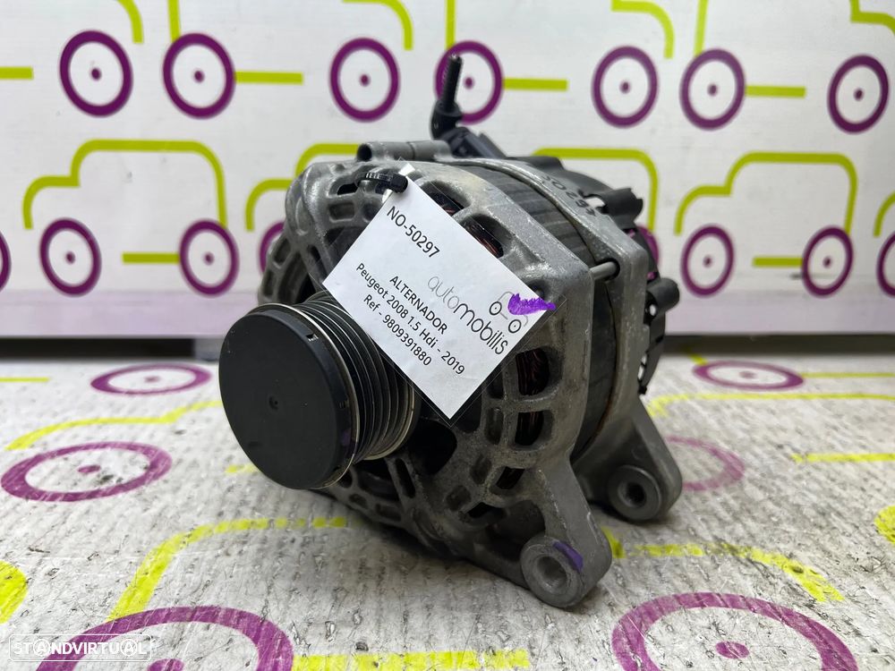 Alternador PEUGEOT 2008 II 1.5 BlueHDI Ref. 9809391880 - NO. 50297 - 1