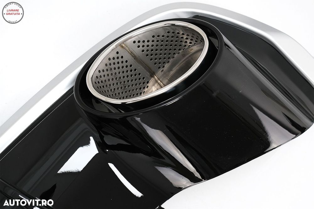 Difuzor Bara Spate si Ornamente Evacuare Audi A6 4G Facelift (2015-2018) RS6 Desig- livrare gratuita - 5