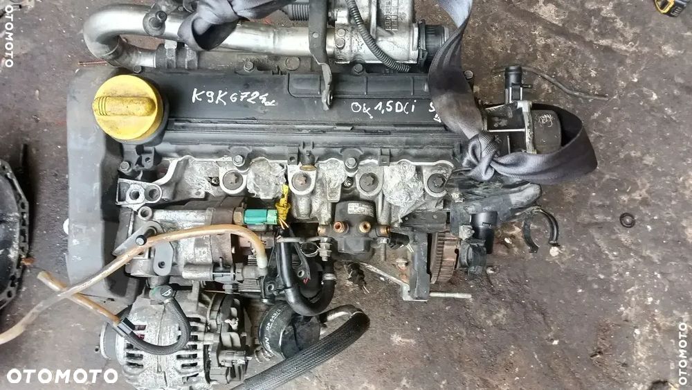 Silnik 1,5dci Renault Scenic II 1,5 dci k9k672 pompa wtryskowa regulator paliwa alternator sprężarka klimatyzacji EGR
