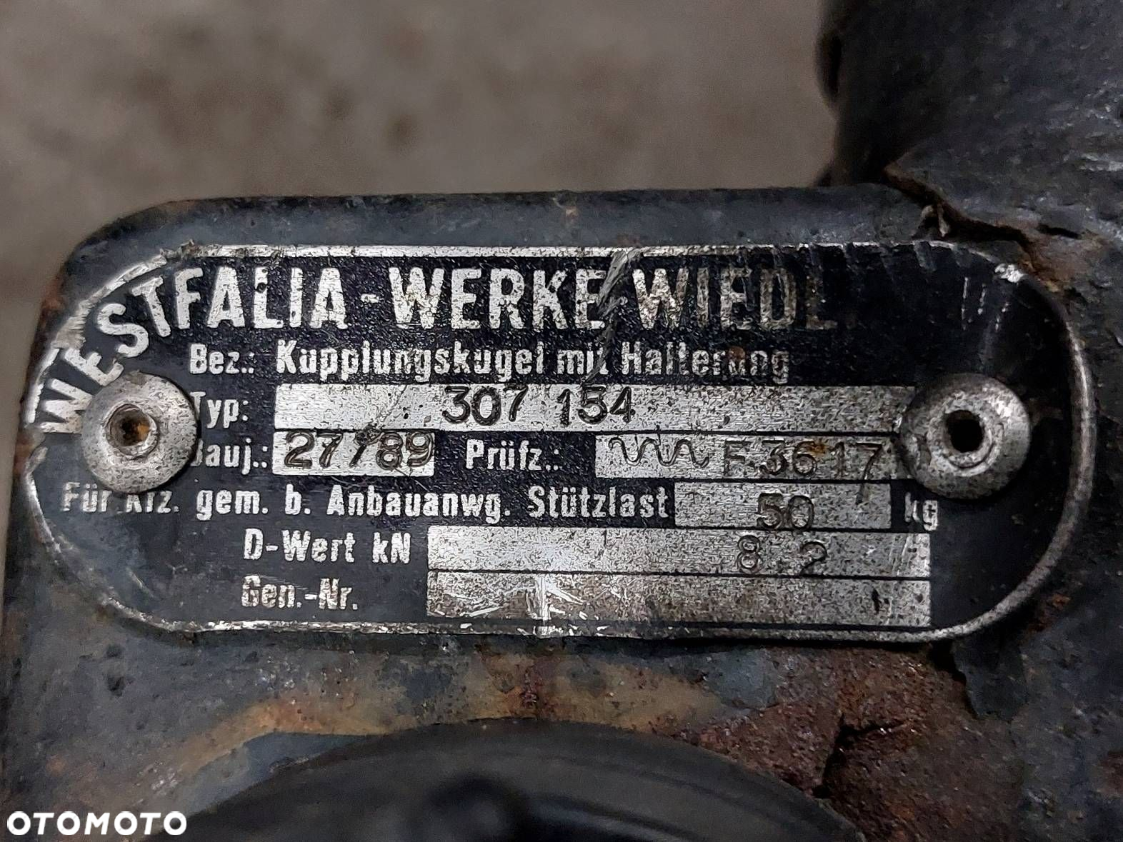 HAK HOLOWNICZY + TABLICZKA + WIĄZKA FORD ORION MK3 - 4