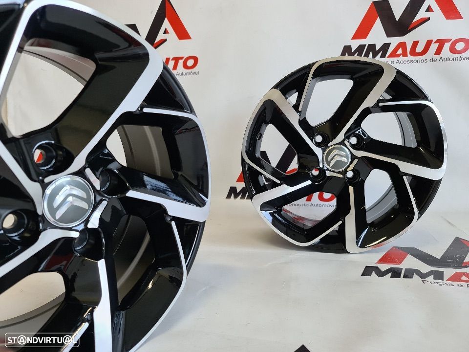 Jantes Citroen Preto Polido 15 - 4