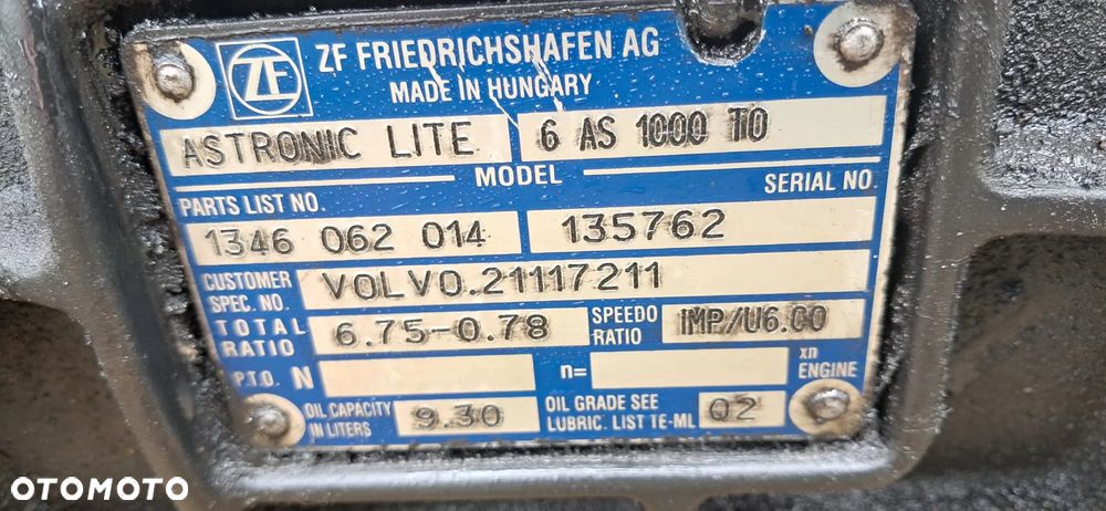 Skrzynia biegów automat ASTRONIK LITE 6 AS 1000 TO VOLVO RENAULT MAN MERCEDES - 2
