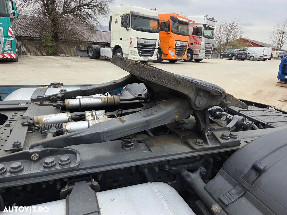 Mercedes-Benz ACTROS 18.510, AUTOMATA+RETARDER 5 trepte, SA CUPLARE REGLABILA la 1,15m si 0,9m, 2 rezervoare cumulat 680l, Spoilere cabina si sasiu, Camere in loc de oglinzi, Navigatie, Frigider, rulat in GERMANIA, posibil leasing 4 ani, PROMOTIE 45.900 EUR+tva - 12