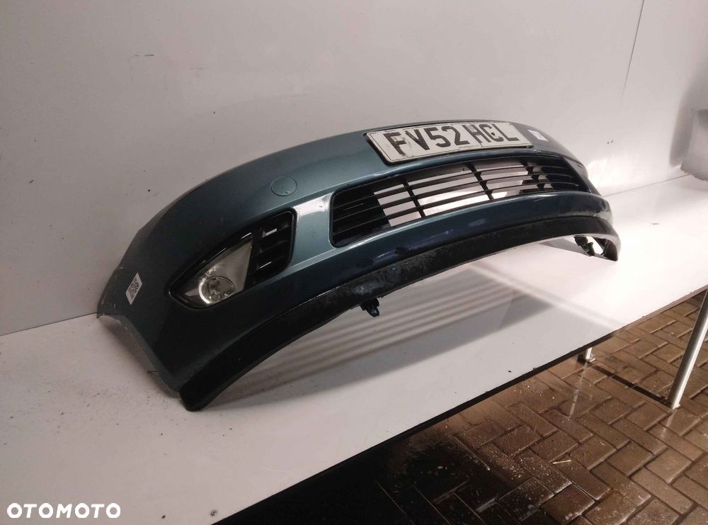 } ZDERZAK PRZÓD PRZEDNI FORD FIESTA MK.6 6 VI U2 ZIELONY HALOGENY - 3