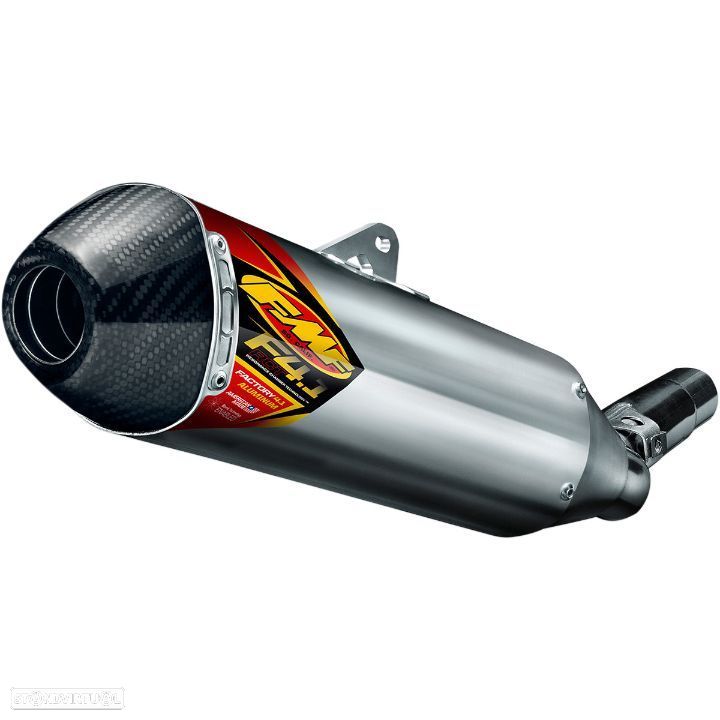ponteira de escape fmf factory 4.1 rct slip-on s/s aluminum / carbon natural ktm / husqvarna - 1