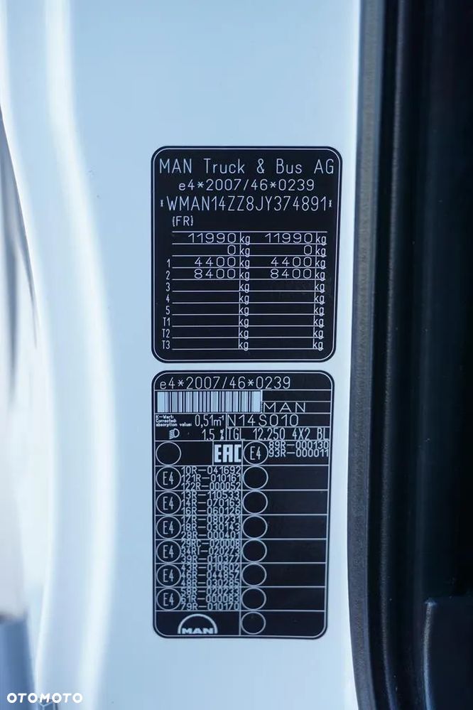 MAN TGL / 12.250 / ACC / EURO 6 / CHŁODNIA / 2 KOMOROWA - 11