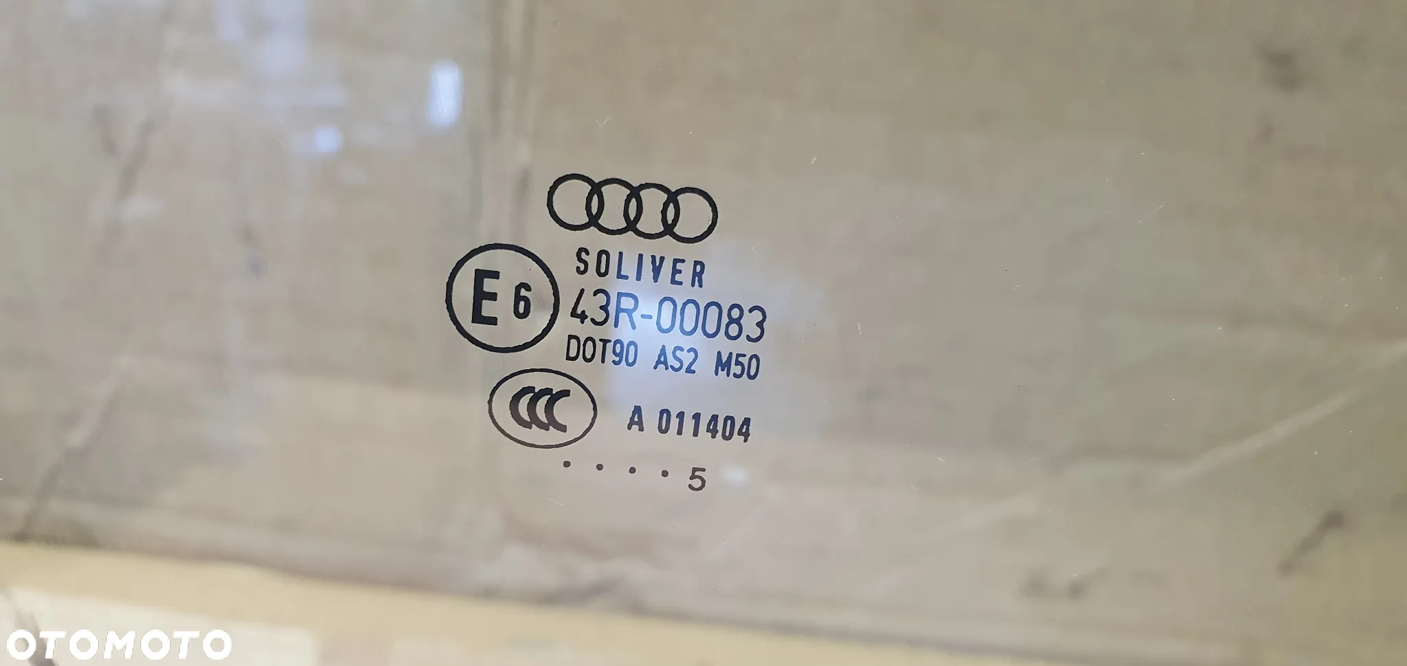 Szyba drzwi prawy przód przednia prawa Audi A6 C6 AS2 05r - 3