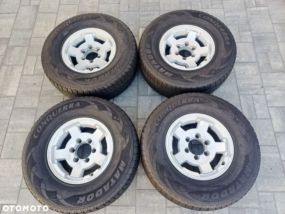 FELGI Z OPONAMI KOŁA ALUMINIOWE ISUZU TROOPER R15 6X139.7 ET -15 110 mm OPONY R15 265/70 NR20 - 1