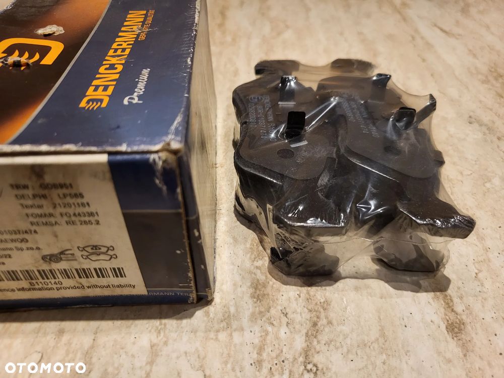KLOCKI HAMULC.DAEWOO ARANOS, CIELO, ESPERO, LANOS, NEXIA, PRINCE; FSO LANOS; OPEL ASTRA F, ASTRA F CLASSIC, ASTRA F/KOMBI, CALIBRA A, KADETT E, OMEGA A 1.4-2.4 09.84- - 1
